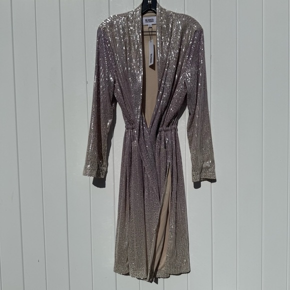Champagne ombré full sequin duster jacket - Picture 9 of 11